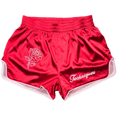 Shorts Muay Thai Style Rosé Red Retro Techniques Canada