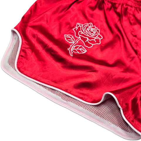 Shorts Muay Thai Style Rosé Red Retro Techniques Canada