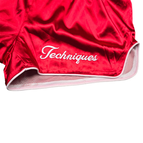 Shorts Muay Thai Style Rosé Red Retro Techniques Canada