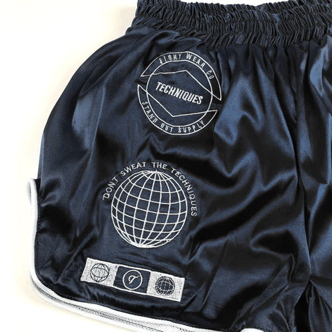 Shorts Muay Thai Style Standout Supply Black Techniques Canada