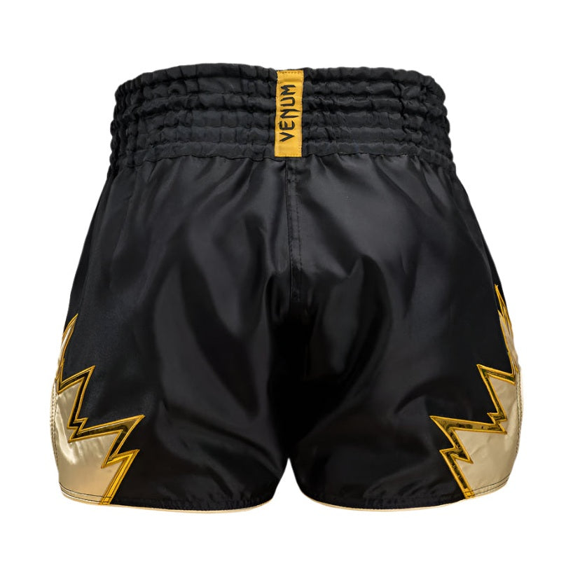 Venum Inferno Muay Thai Shorts, Black/Gold, view 2