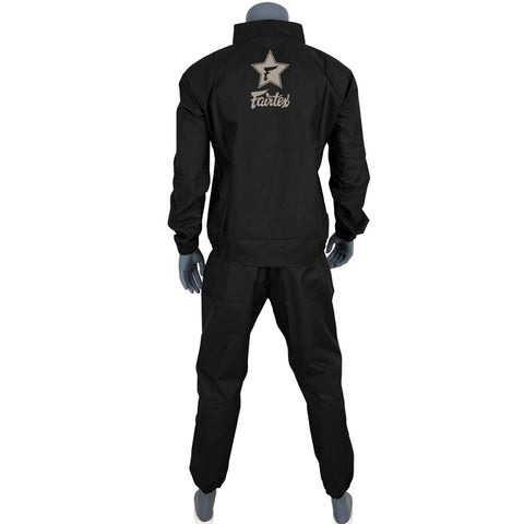 Sweat Sauna Suit Fairtex VS3 Vinyl Black Brown (Jacket and Pants)