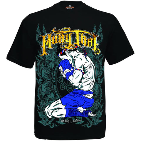 T-Shirt Born To Be MT-8040 Black Cotton Muay Thai Boxing