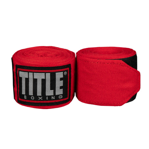 Handwraps Title Boxing Fight Back Semi-Elastic Red (2"x180 inch/4.5m)