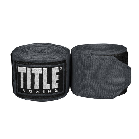 Handwraps Title Boxing Fight Back Semi-Elastic Dark Grey (2"x180 inch/4.5m)