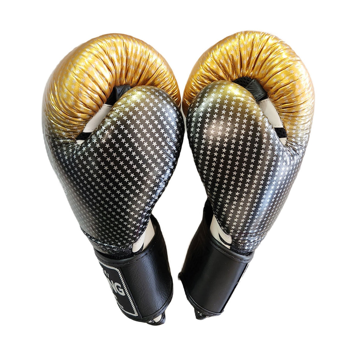 Top King TKBGSS-01 Super Star Air Boxing Gloves, Gold Black, view 3