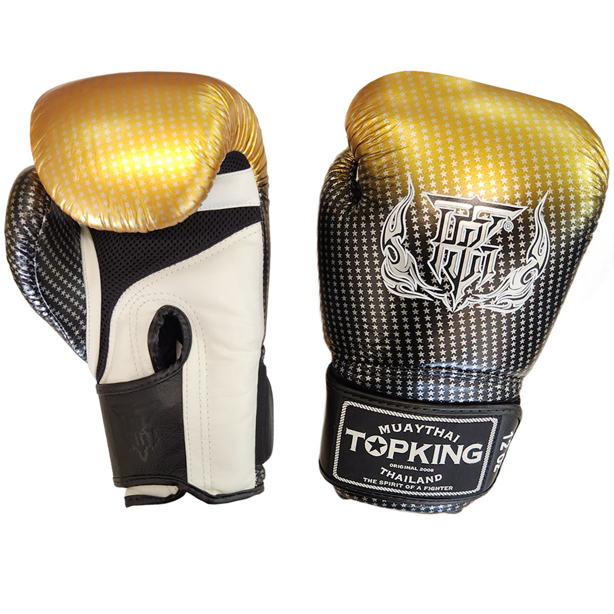 Boxing Gloves Top King TKBGSS-01 Air Gold Black Muay Thai
