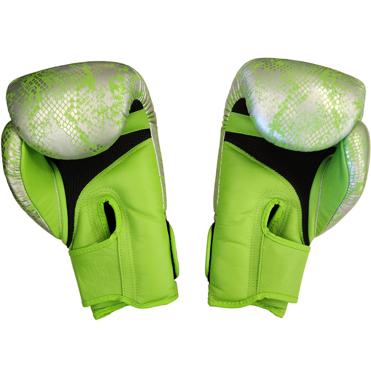 Boxing Gloves Top King TKBGSS-02 Air Green Silver Muay Thai