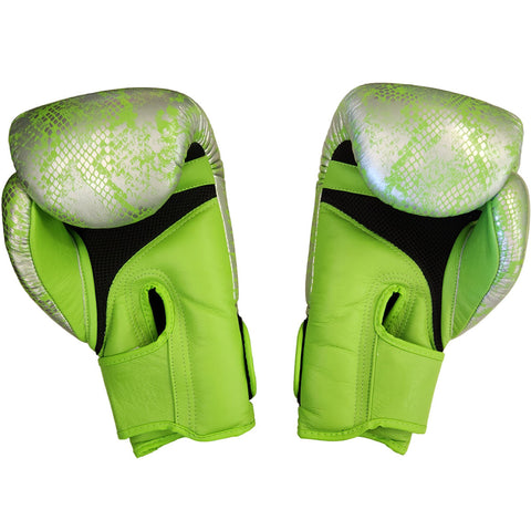 Boxing Gloves Top King TKBGSS-02 Air Green Silver Muay Thai