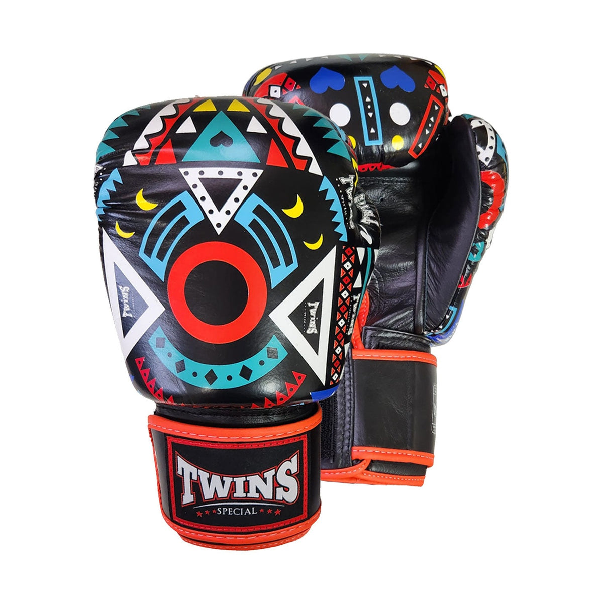 Twins Special FBGV-57 Fancy Boxing Gloves, Black, view 1