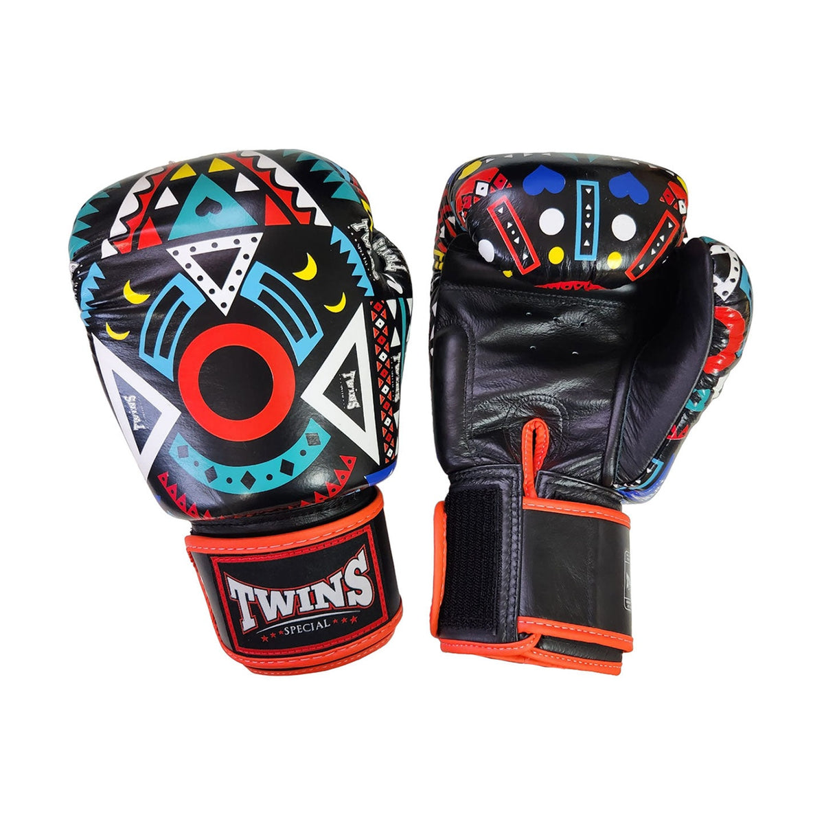 Twins Special FBGV-57 Fancy Boxing Gloves, Black, view 4