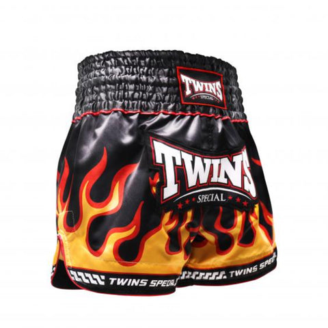 Shorts Muay Thai Style Twins Special TBS Flame Black