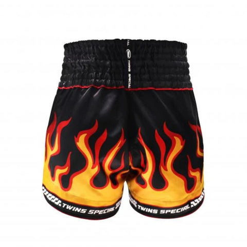 Shorts Muay Thai Style Twins Special TBS Flame Black