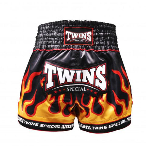 Shorts Muay Thai Style Twins Special TBS Flame Black