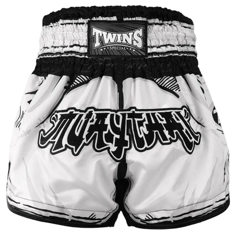Shorts Muay Thai Style Twins Special TBS-Comic (TH) White