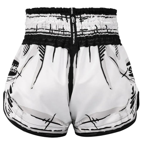 Shorts Muay Thai Style Twins Special TBS-Comic (TH) White