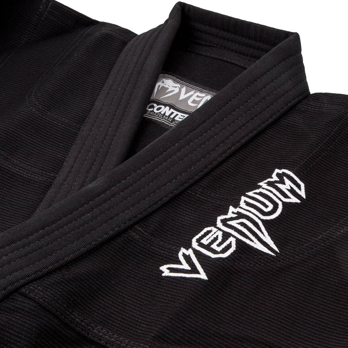 BJJ GI Venum Contender Kids Kimono Black (White Belt Included)