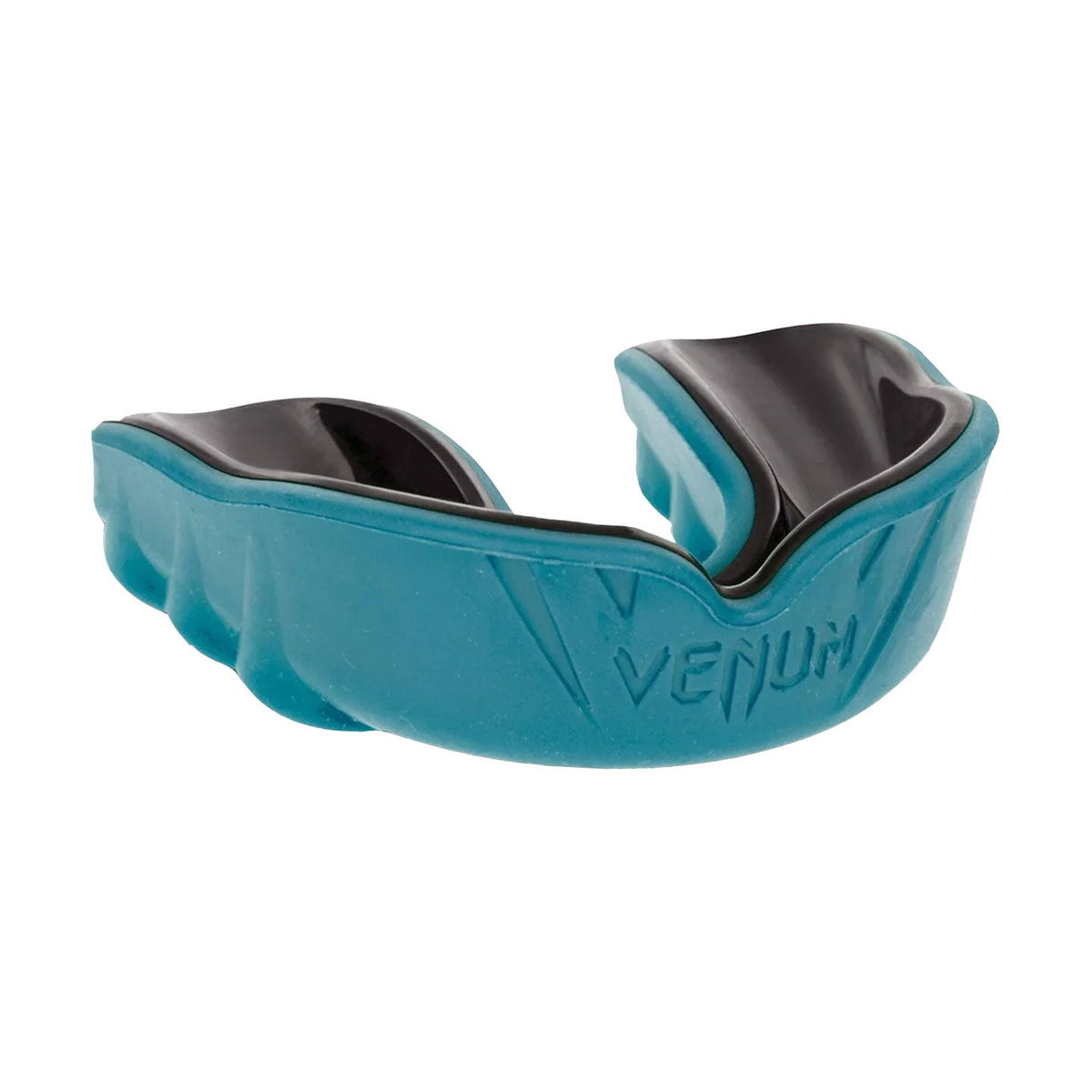 Venum Challenger Mouthguard, Cyan/Black, view 2