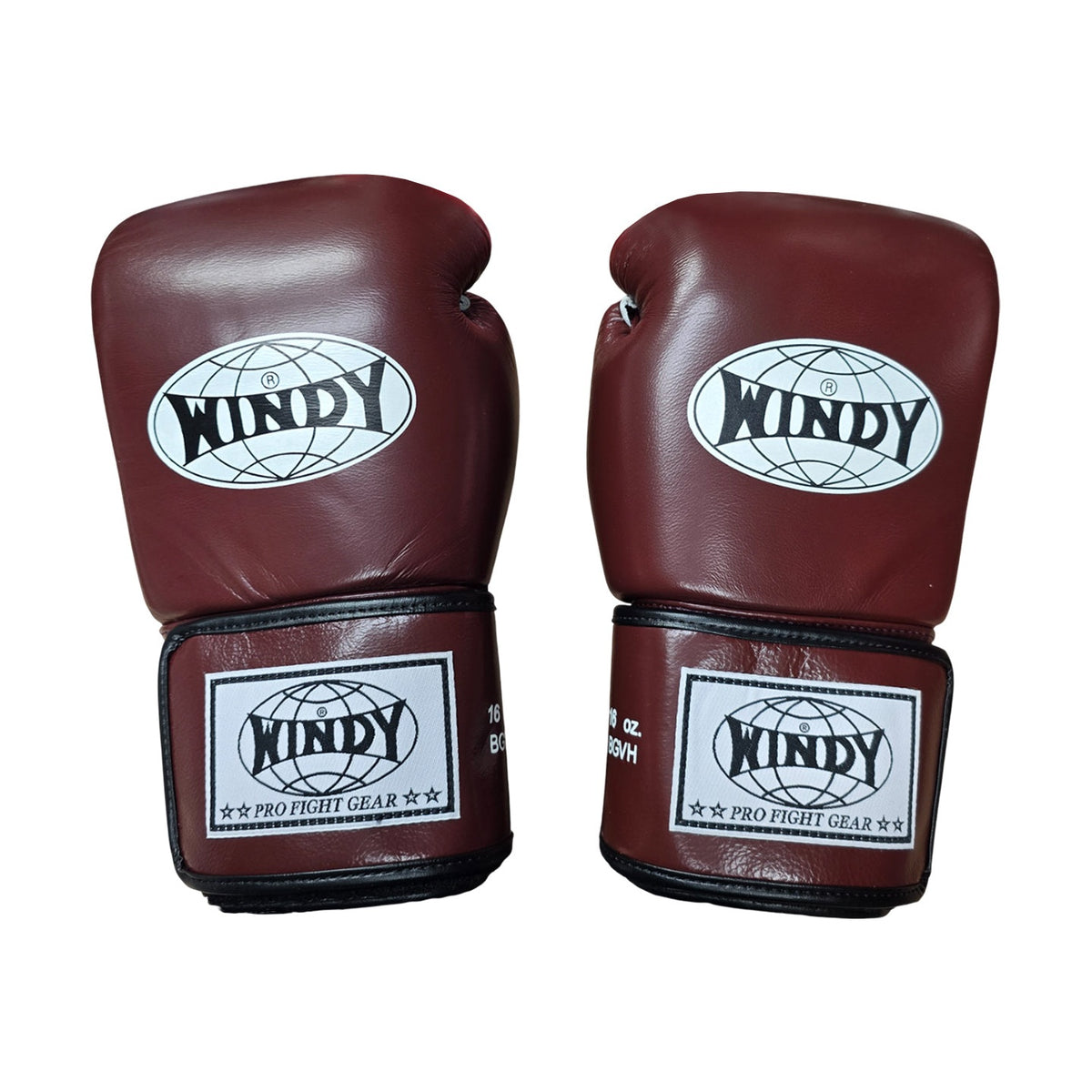 Boxing Gloves Muay Thai Windy BGVH Maroon (Leather)