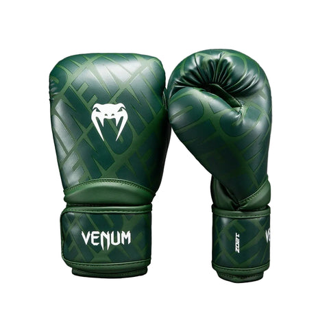 Boxing Gloves Venum Contender 1.5 XT 3D Forest Green Muay Thai Style (Synthetic Leather)
