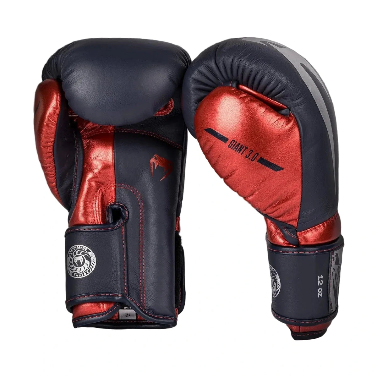 Venum Giant 3.0 Boxing Gloves, Navy Blue/Red, view 1