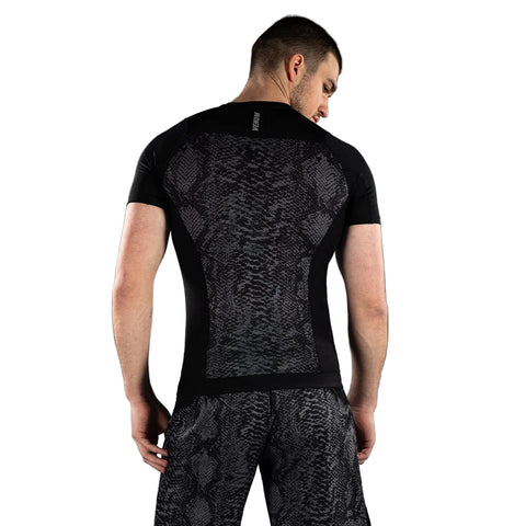 Rash Guard Short Sleeve Venum G-Fit Scales Black/Charcoal Grey