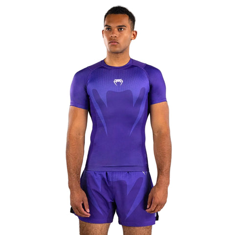 Rash Guard Short Sleeve Venum No Gi Purple