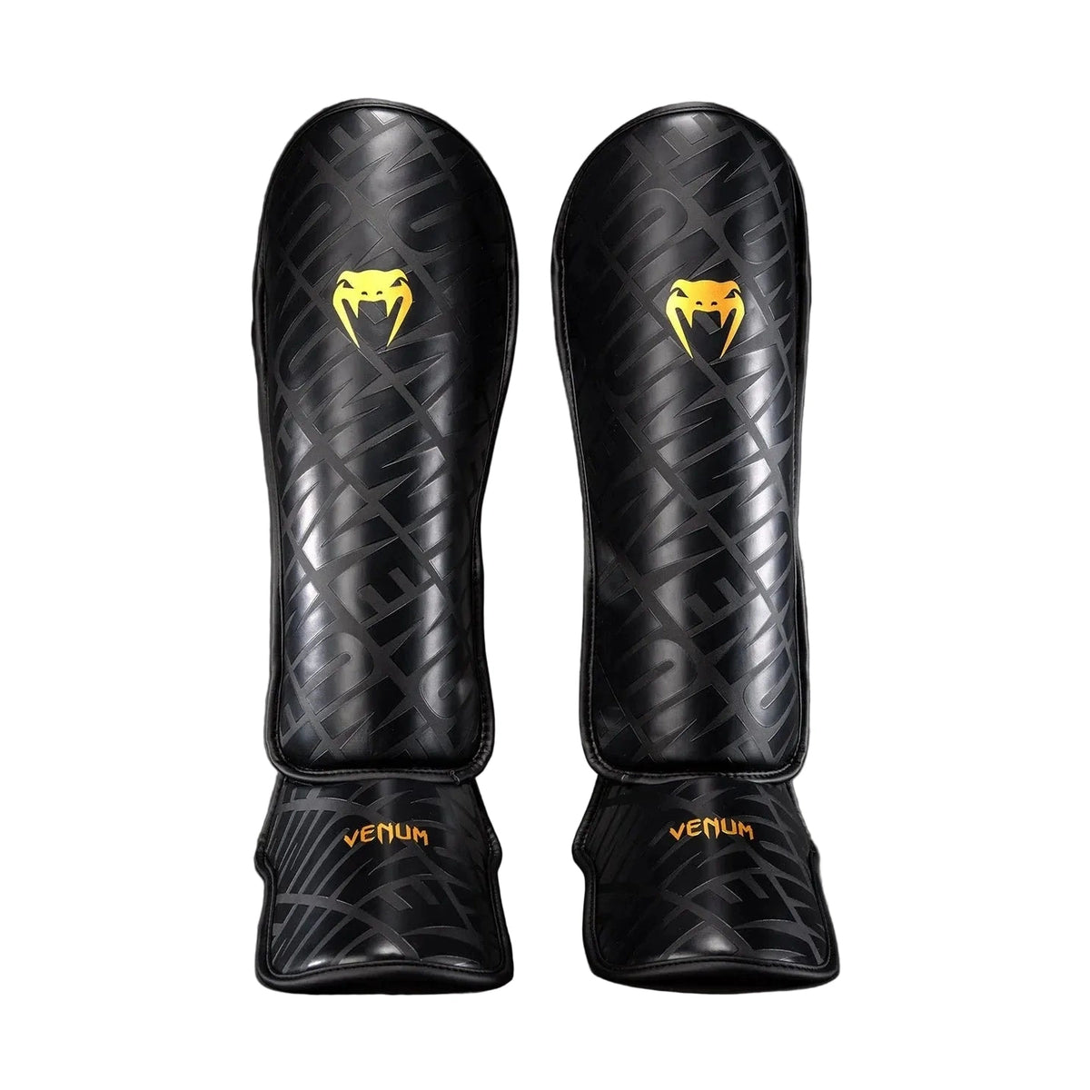 Venum Contender 1.5 XT 3D Shin Guards, Black/Gold, view 2