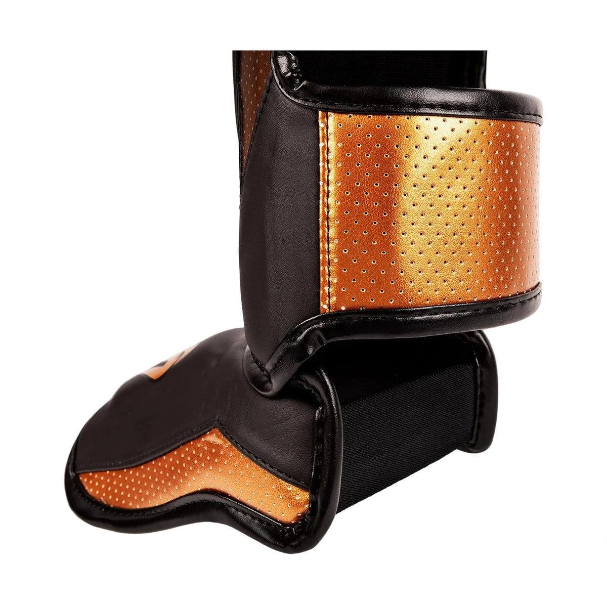 Venum Elite Evo Shin Guards, Black/Bronze, view 3
