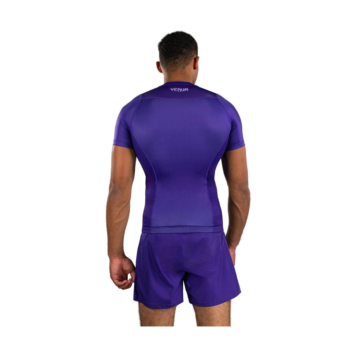 Venum No Gi Short Sleeve Rashguard, Purple, view 2