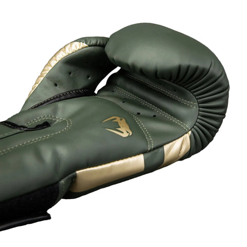 Boxing Gloves Venum Elite Khaki Muay Thai Style (Synthetic Leather)