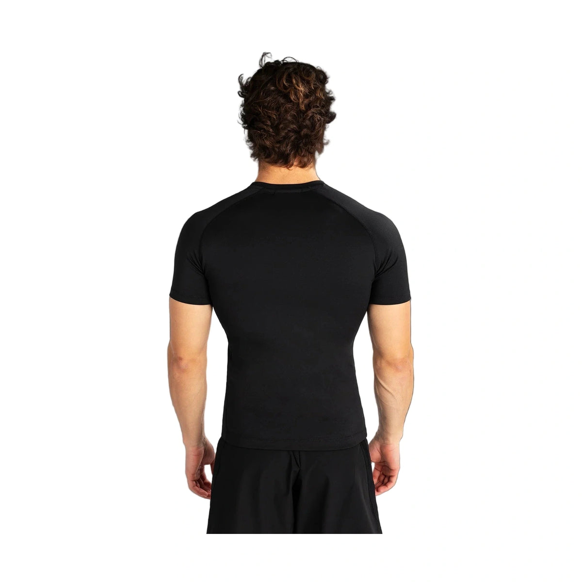 Venum Contender Short Sleeve Rash Guard, Black/White, view 2