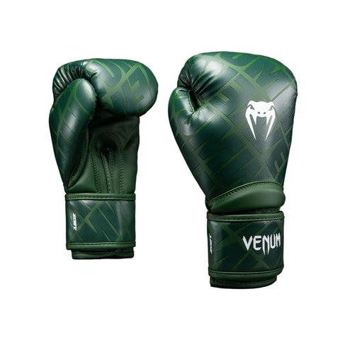 Boxing Gloves Venum Contender 1.5 XT 3D Forest Green Muay Thai Style (Synthetic Leather)
