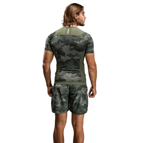 Rash Guard Short Sleeve Venum G-Fit Air Men's Army Camo