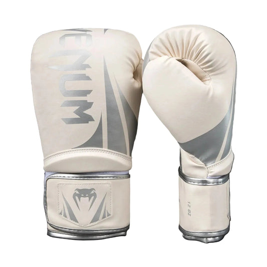Venum Challenger 2.5 Boxing Gloves, White/Silver, view 1