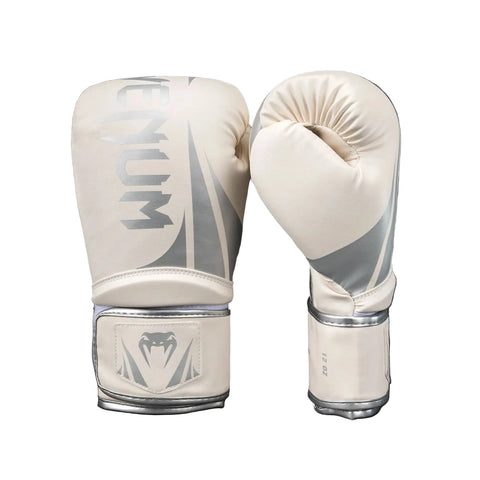 Boxing Gloves Venum Challenger 2.5 White/Silver (Synthetic Leather)