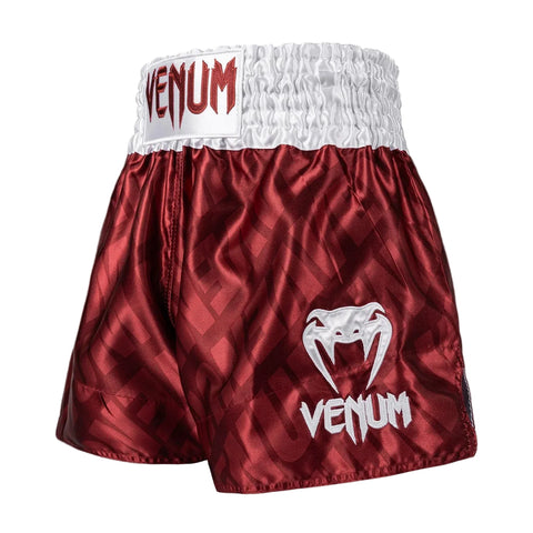Shorts Muay Thai Style Venum Contender XT Cherry Red/White
