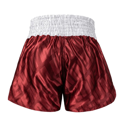 Shorts Muay Thai Style Venum Contender XT Cherry Red/White