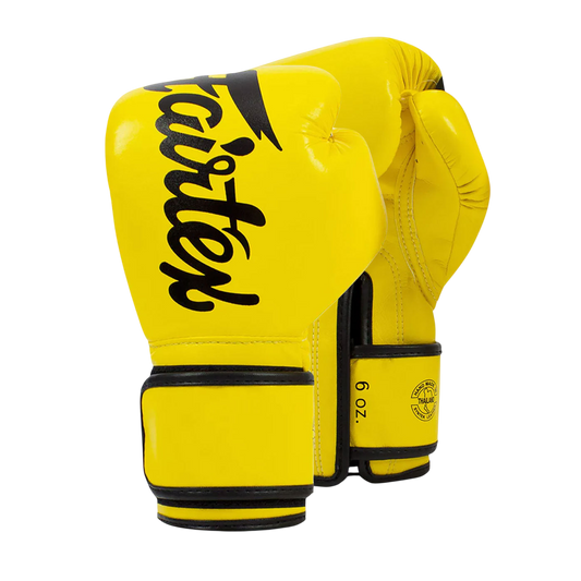 Fairtex BGV14 Boxing Gloves, Yellow, view 1