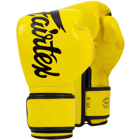 Fairtex BGV14 Yellow Muay Thai Boxing Gloves