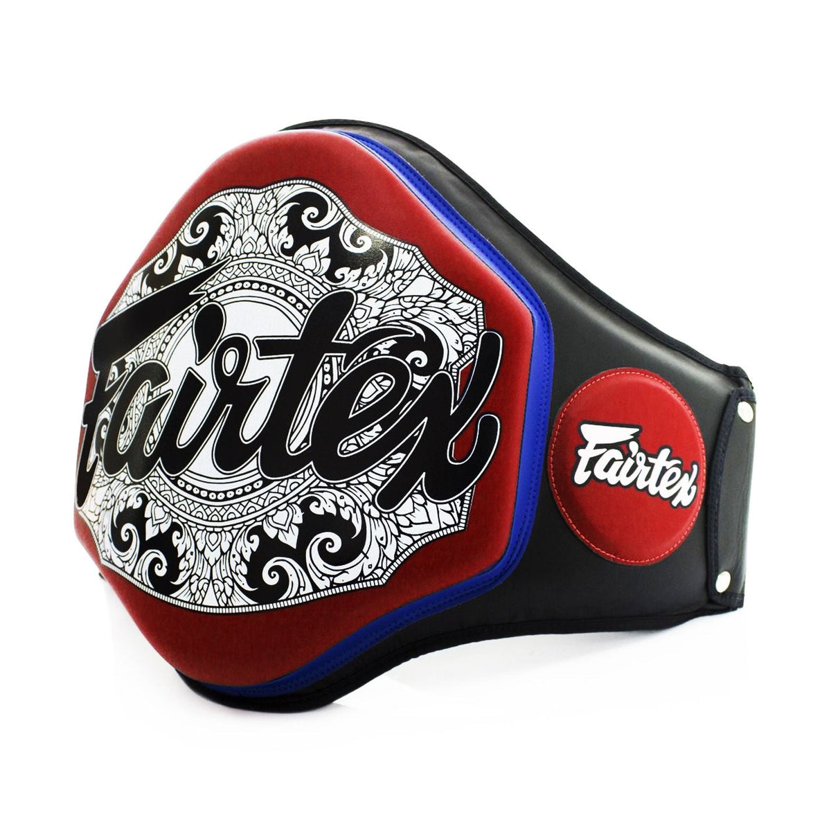 Fairtex BPV3 Belly Pad, Black Red, view 13