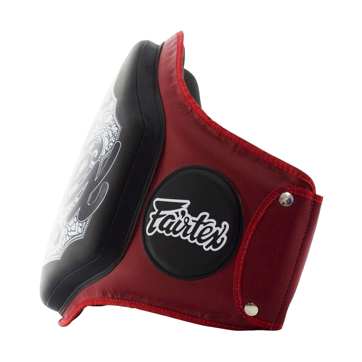 Fairtex BPV3 Belly Pad, Red Black, view 3