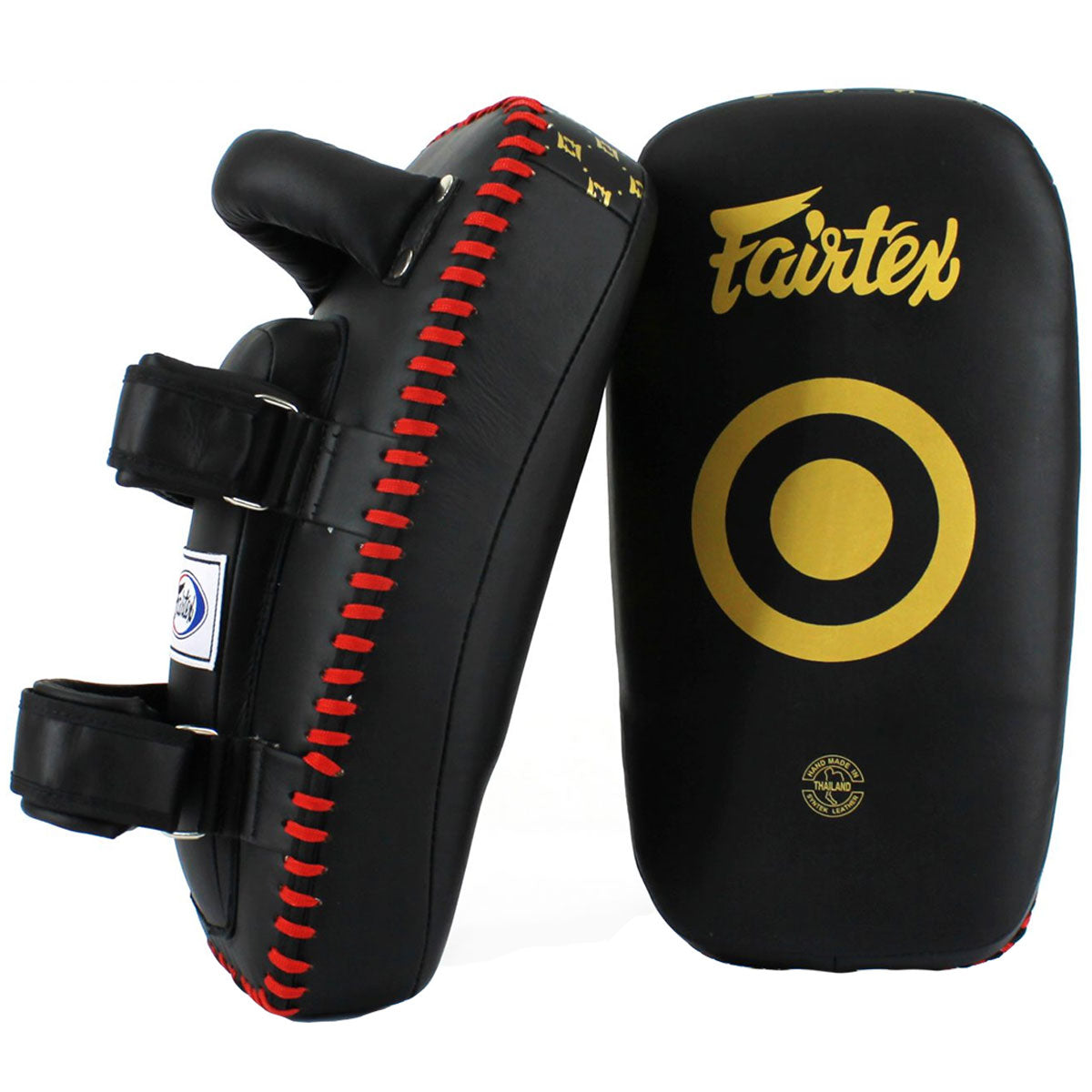 Kick Pads Fairtex KPLC5 Black Gold Curved