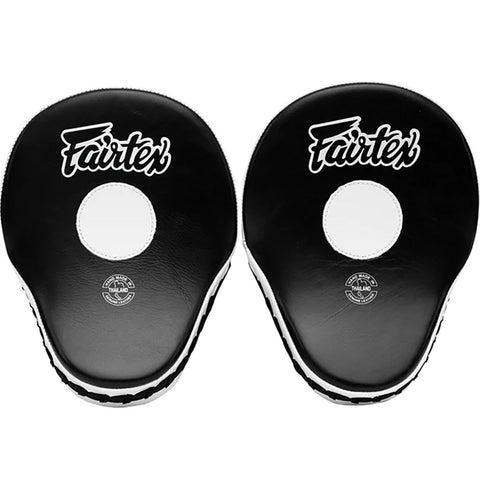 Focus Mitts Fairtex FMV9 Black White Contoured