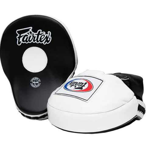 Focus Mitts Fairtex FMV9 Black White Contoured