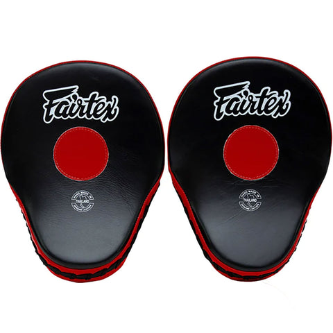 Focus Mitts Fairtex FMV9 Black Red Contoured