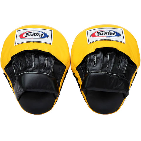 Focus Mitts Fairtex FMV9 Black Yellow Contoured