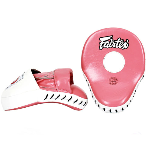 Focus Mitts Fairtex FMV9 Pink White Contoured