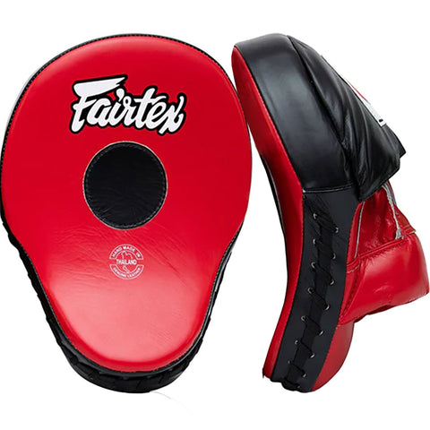 Focus Mitts Fairtex FMV9 Red Black Contoured