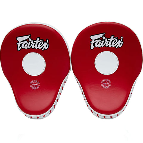 Focus Mitts Fairtex FMV9 Red White Contoured